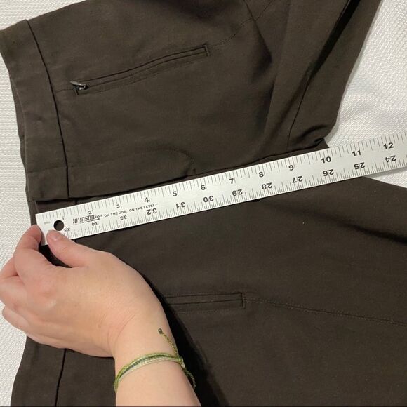 Vince. Brown Deep Stretch Ankle Zip Pocket Pants - Picture 3 of 10